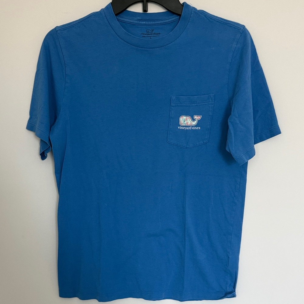 Vineyard Vines Short-Sleeve Pocket Tee in Royal Blue